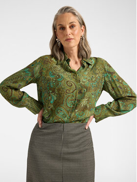Elena Mirò Elena Mirò Camicia 5034P200358N002 Verde Regular Fit