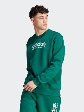 adidas adidas Суитшърт All SZN Fleece Graphic IJ9440 Зелен Loose Fit