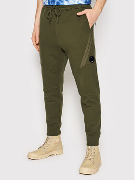 C.P. Company C.P. Company Spodnie dresowe Diagonal Raised 12CMSP084A 005086W Zielony Regular Fit