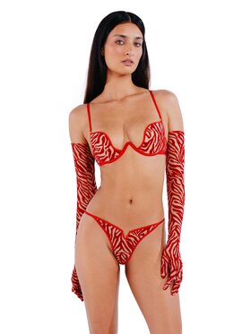 Perilla Perilla Biustonosz push-up Kylie Red Czerwony