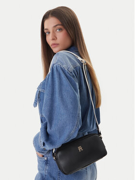 Tommy Hilfiger Tommy Hilfiger Дамска чанта Th Essential Camera Bag AW0AW18370 Черен