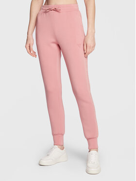 Guess Guess Spodnie dresowe Allie Scuba V2YB18 K7UW2 Różowy Regular Fit