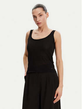 Guess Guess Top W5GR16 Z3E22 Schwarz Regular Fit
