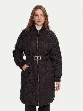 TWINSET TWINSET Kurtka przejściowa 252TP2130 Czarny Regular Fit