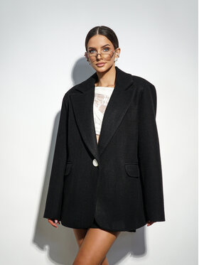 LilaLou LilaLou Marynarka Nesto Czarny Oversize