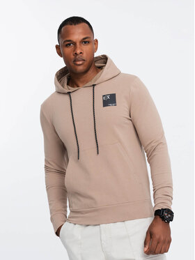 Ombre Ombre Mikina OM-SSNZ-0162 Hnědá Regular Fit