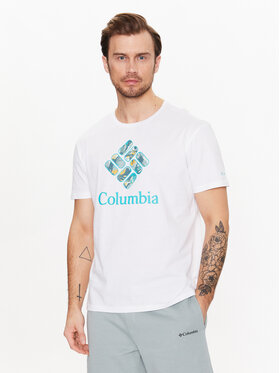 Columbia Columbia T-shirt Rapid Ridge™ Graphic 1888813 Bijela Regular Fit