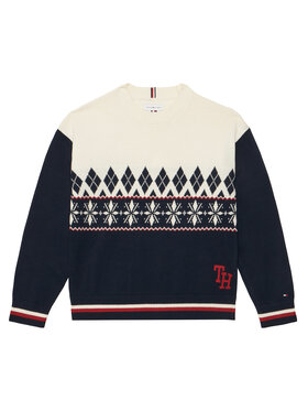 Tommy Hilfiger Tommy Hilfiger Svetr Winter  KB0KB10700 Krémová Regular Fit