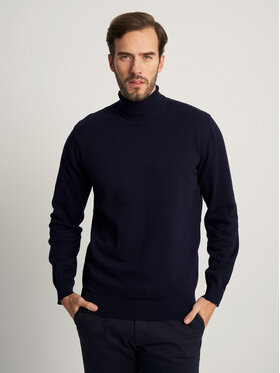 Willsoor Willsoor Sweter 59107 Granatowy Regular Fit