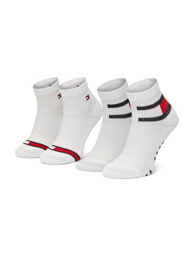 Tommy Hilfiger Tommy Hilfiger Zestaw 2 par wysokich skarpet dziecięcych 100002319 Biały