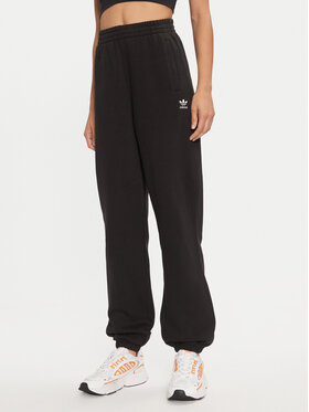 adidas adidas Pantaloni da tuta Essentials Fleece IY9637 Nero Loose Fit