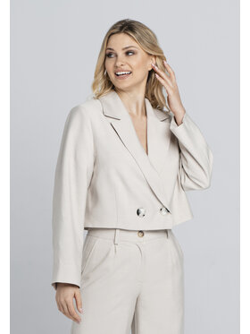 Look Made With Love Look Made With Love Marynarka Look 646 Meghan beż Beżowy Classic Fit