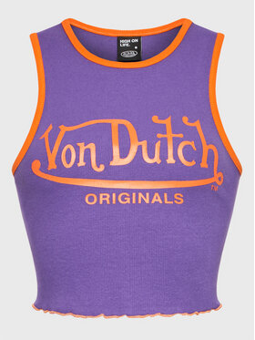 Von Dutch Von Dutch Топ Ashley 6 231 043 Фіолетовий Slim Fit