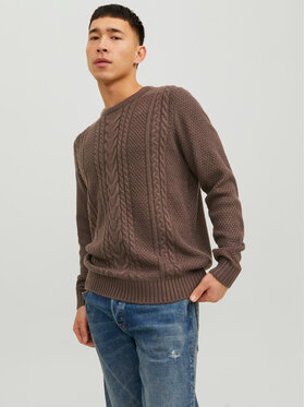 Jack&Jones Jack&Jones Пуловер 12236314 Кафяв Regular Fit