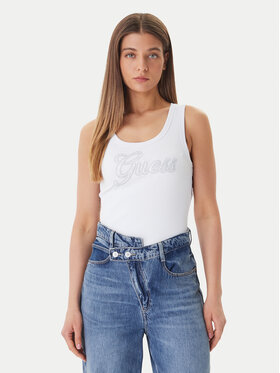 Guess Guess Felső W6GP22 K2954 Fehér Regular Fit