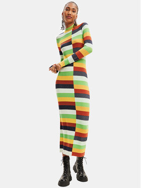 Desigual Desigual Robe en tricot 23WWVF19 Multicolore Slim Fit