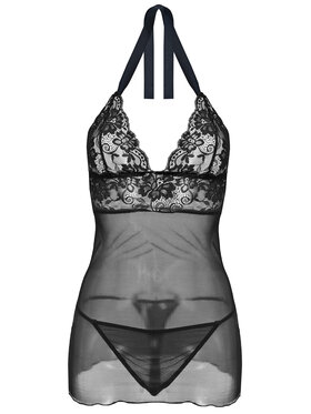 DKaren Lingerie DKaren Lingerie Komplet bielizny Vici Czarny Slim Fit