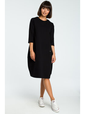 BeWear BeWear Vestito da giorno B083 Nero Baggy Fit