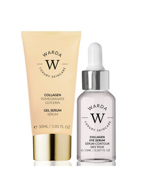 Warda Skincare Warda Skincare SKIN LIFTER BOOST KOLAGENOWE SERUM POD OCZY 15m + SERUM ŻELOWE 30ml Serum