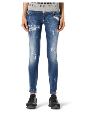 PHILIPP PLEIN PHILIPP PLEIN Džínsy 30802 Modrá Skinny Fit