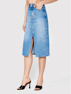 Simple Simple Jeans suknja SDDJ002 Plava Regular Fit