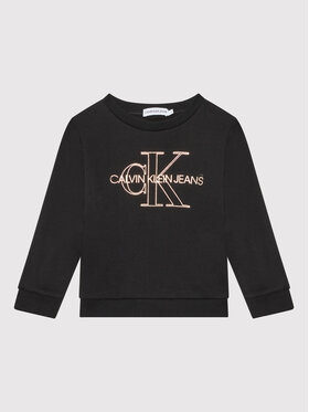 Calvin Klein Jeans Calvin Klein Jeans Суитшърт Monogram Outline IG0IG01104 Черен Regular Fit