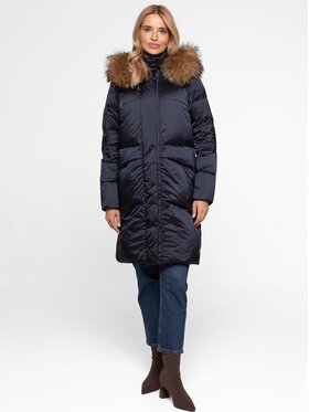 Perso Perso Kurtka damska BLH252525FXR Granatowy Regular Fit