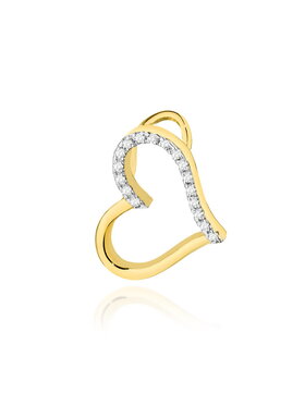 Fugart Fugart Naszyjnik Zawieszka z żółtego złota z brylantami 0.085 ct FS026-585-B0.085 Złoty
