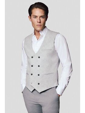 Lancerto Lancerto Kamizelka Capoterra KA131125000004 Szary Slim Fit