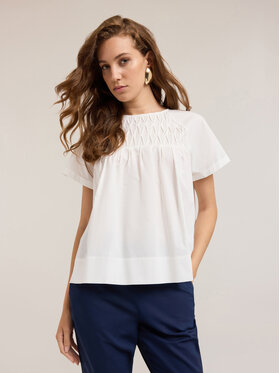 Motivi Motivi Blusa 2706Q001863N011 Bianco Flared Fit