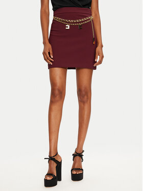 Elisabetta Franchi Elisabetta Franchi Spódnica mini GOT3646E3 Bordowy Regular Fit