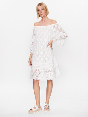 Iconique Iconique Hétköznapi ruha IC23 008 Fehér Regular Fit