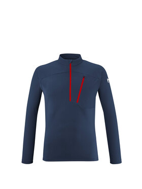 Millet Millet Koszulka techniczna Morpho Zip Ls M Granatowy Reglan Fit