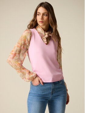 Oltre Oltre Maglione M527J005299N006 Rosa Slim Fit