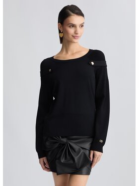 Liu Jo Liu Jo Sweter TA5024MA96P22222 Czarny Regular Fit