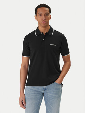 Guess Jeans Guess Jeans Tricou polo M6RP24 KCJV1 Negru Regular Fit