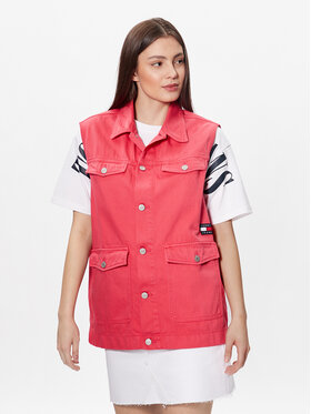Tommy Jeans Tommy Jeans Kamizelka DW0DW15683 Różowy Oversize