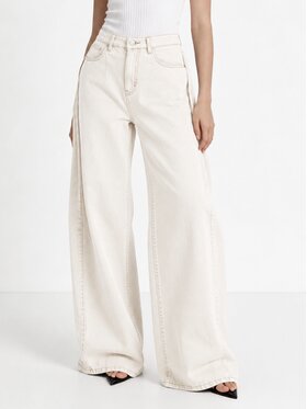 MissDenim MissDenim Jeansy Baggy Beżowy jasny Boyfriend Fit