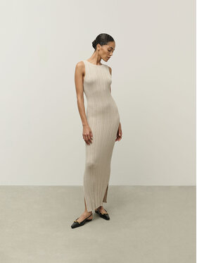 La Mania La Mania Vestito da giorno LOU Beige Classic Fit