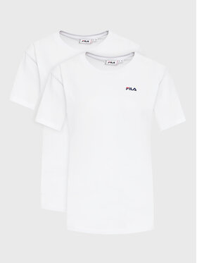 Fila Fila Set 2 majice Bari FAW0139 Bijela Regular Fit