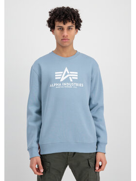 Alpha Industries Alpha Industries Bluza Basic Sweatshirt Błękitny Regular Fit