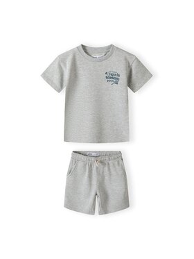 MINOTI MINOTI T-Shirt 23fleece71 Szary Regular Fit