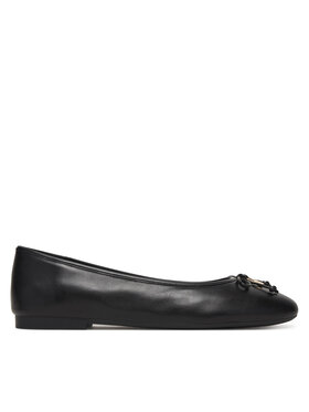 Tommy Hilfiger Tommy Hilfiger Balerina Smooth Lthr Ballet FW0FW09006 Fekete