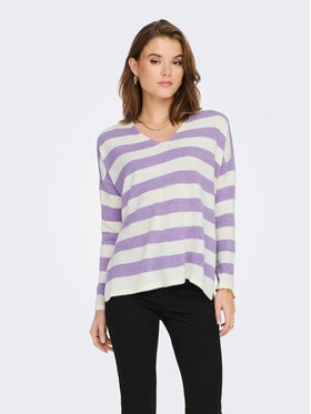 ONLY ONLY Пуловер 15219642 Виолетов Regular Fit