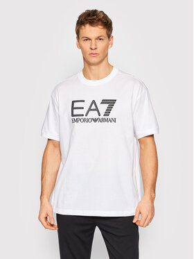 EA7 Emporio Armani EA7 Emporio Armani T-Shirt 3LPT37 PJFBZ 1100 Biały Regular Fit