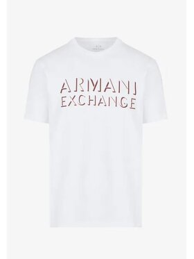 Armani Exchange Armani Exchange T-Shirt 6LZTCF ZJ5LZ 1100 Biały Regular Fit