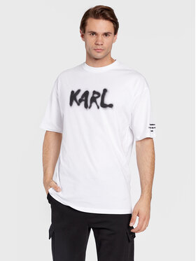 KARL LAGERFELD KARL LAGERFELD T-shirt 755244 524224 Bianco Regular Fit