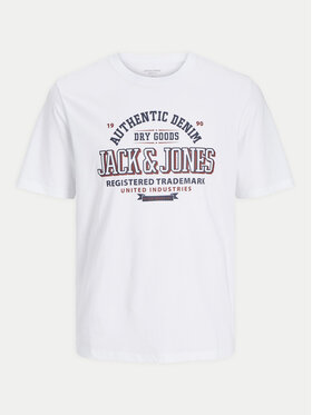 Jack&Jones Majica Logo 12254862 Bela Standard Fit