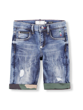 PHILIPP PLEIN PHILIPP PLEIN Pantaloncini 30315 Celeste Basic Fit