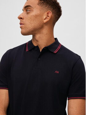 Selected Homme Polo 16087840 Crna Regular Fit